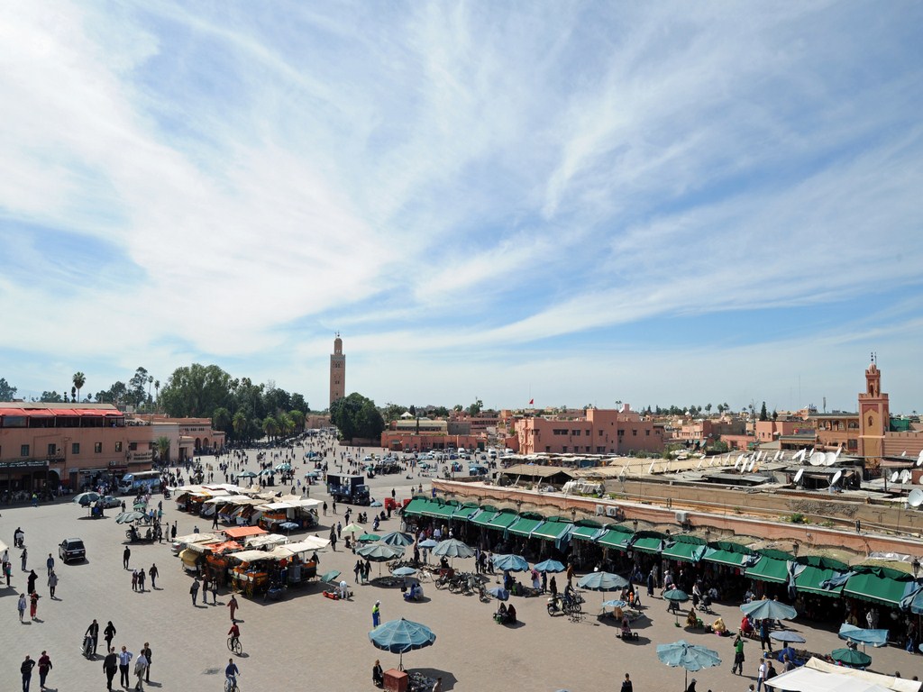 Place Jamaâ El Fna à Marrakech